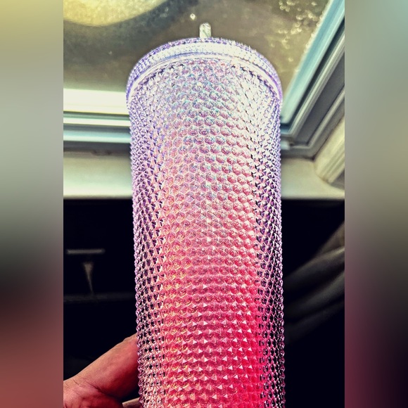 Starbucks Inspired 24oz Sakura Pink Glitter Studded Tumbler - Picture 7 of 10